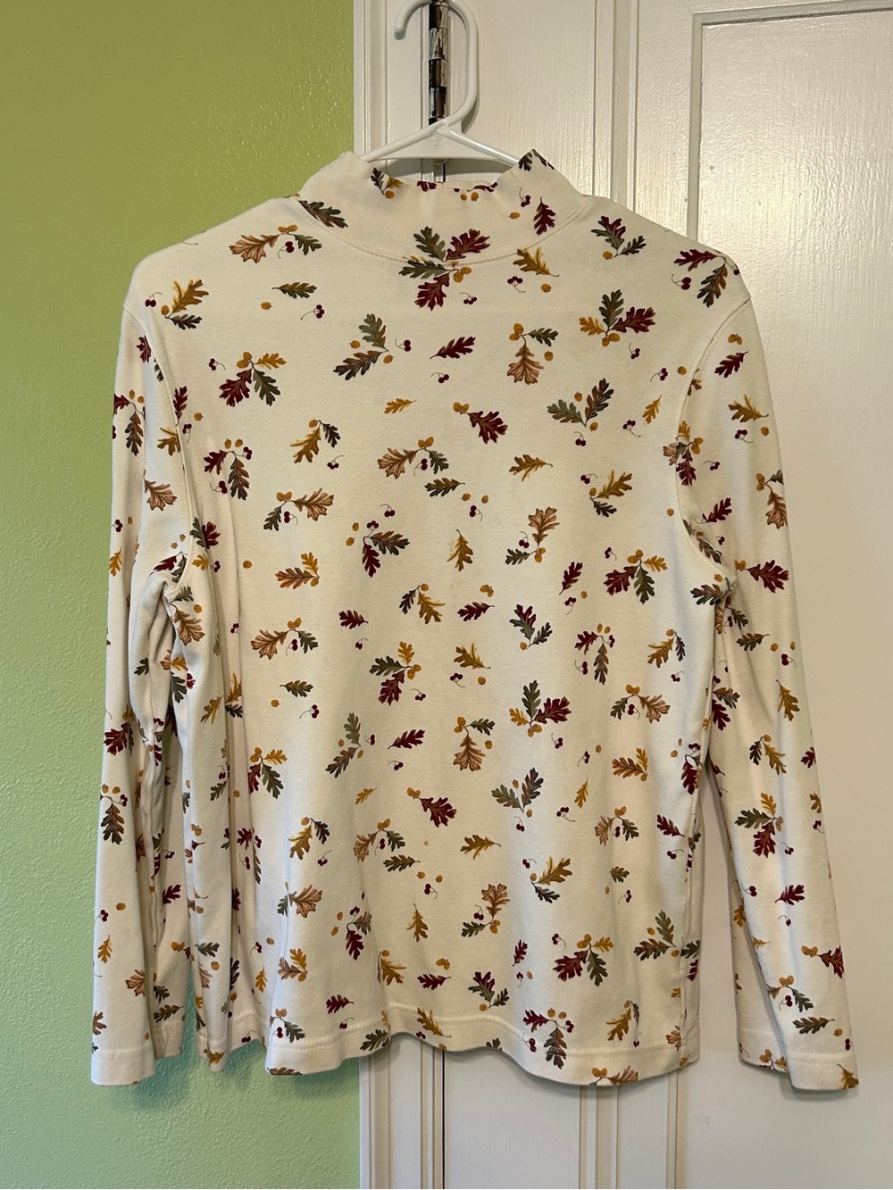 Autumn Cream Mock Neck Sweater